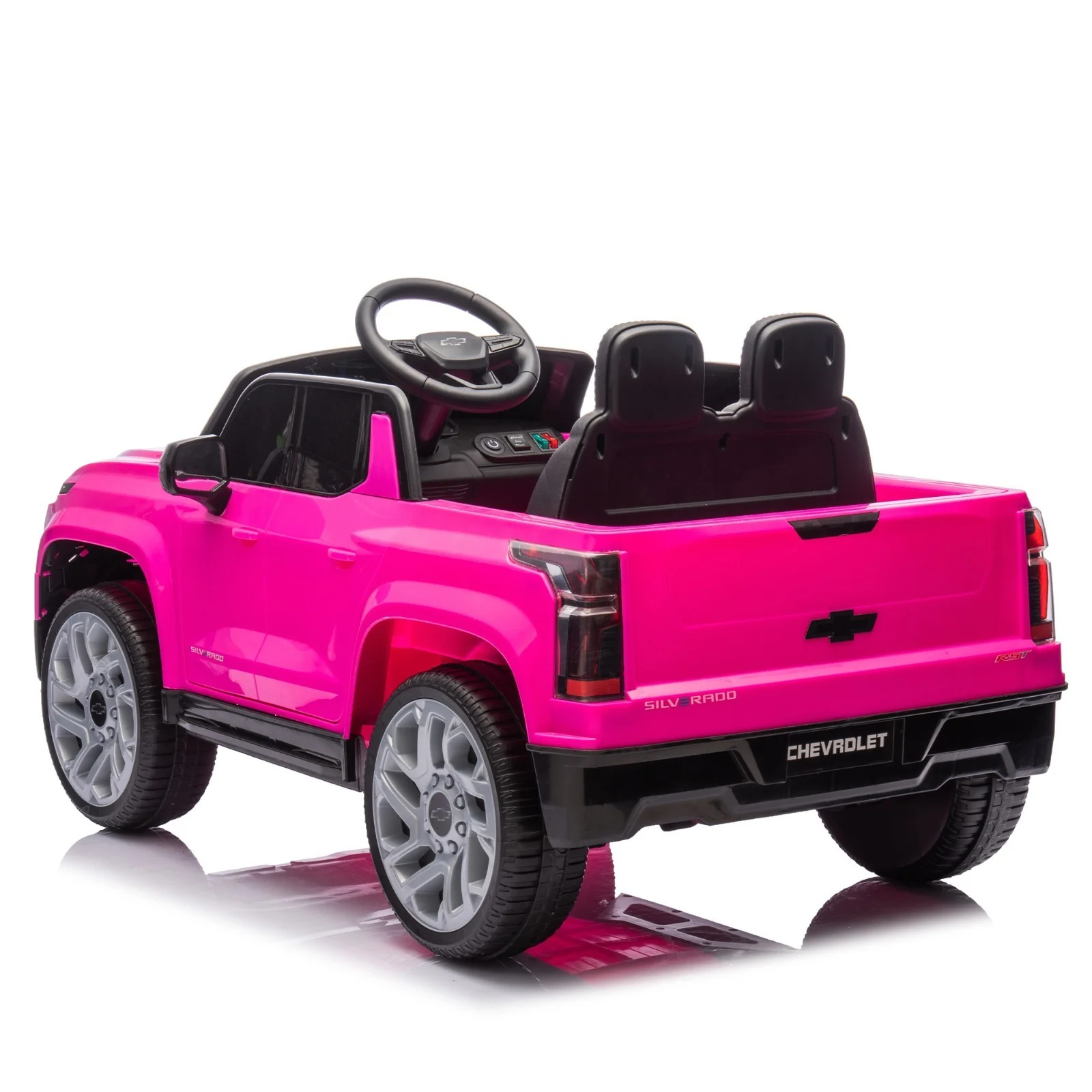 Electric Ride-On Chevrolet Silverado Truck Toy with Remote Control for Kids - Image 11
