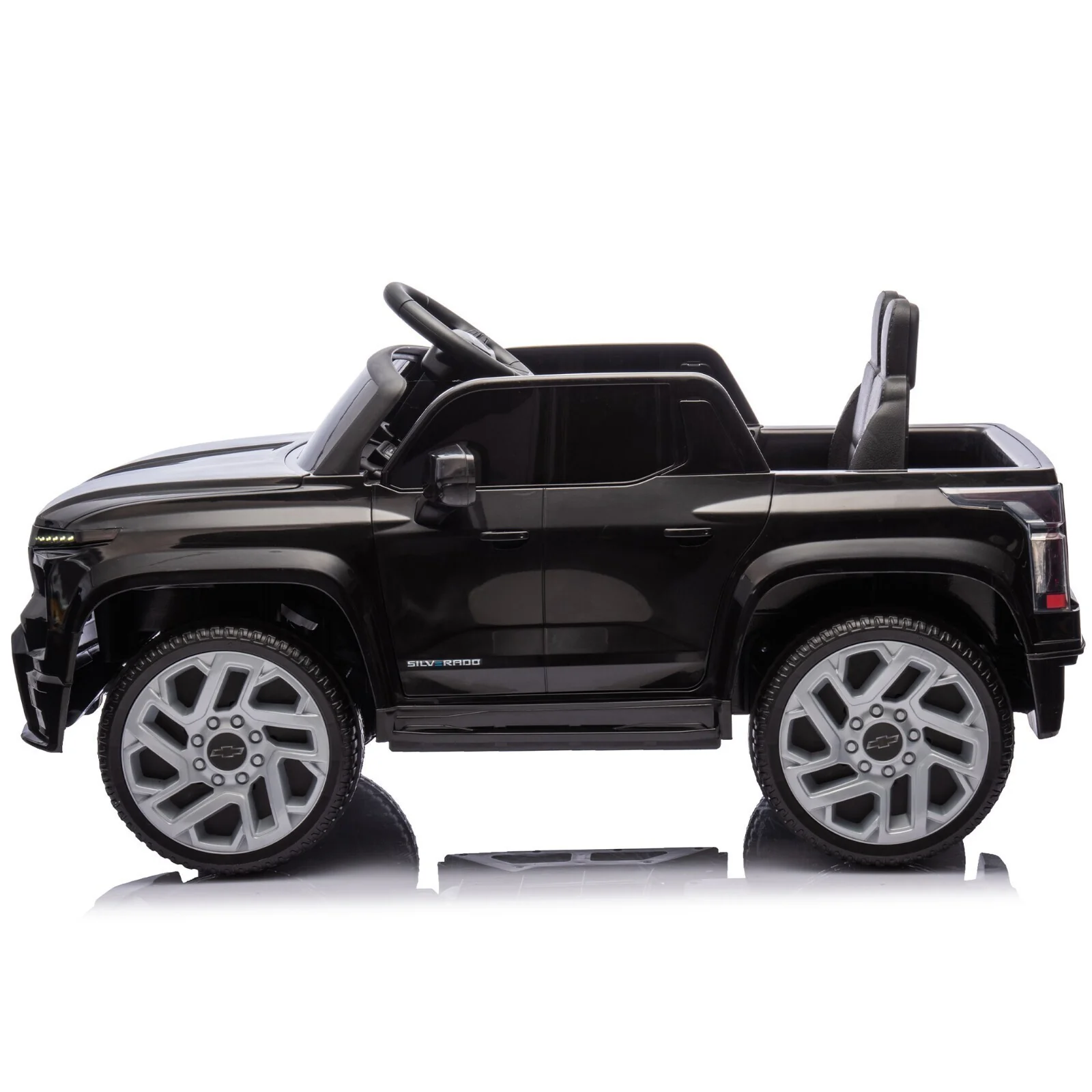 Electric Ride-On Chevrolet Silverado Truck Toy with Remote Control for Kids - Image 17