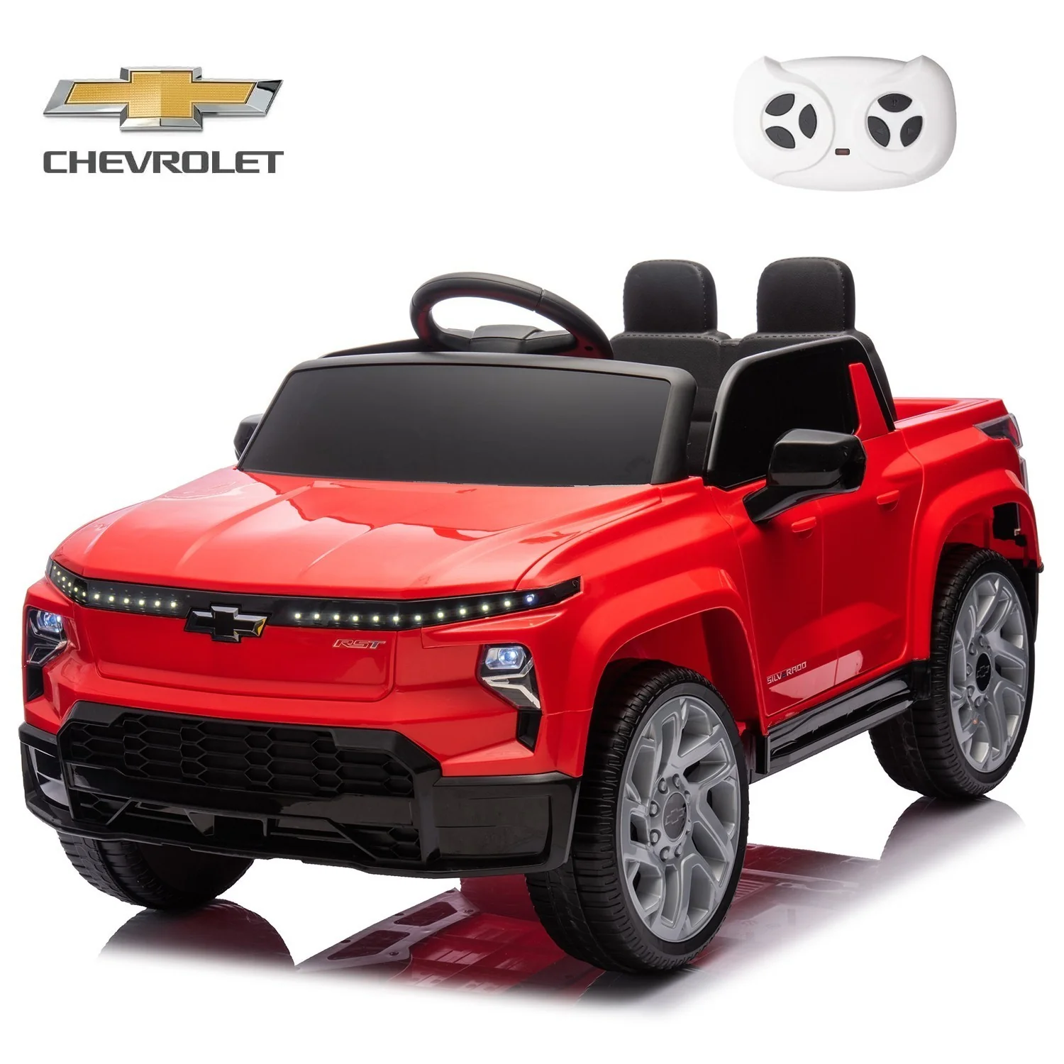 Electric Ride-On Chevrolet Silverado Truck for Kids with Remote Control - Image 15