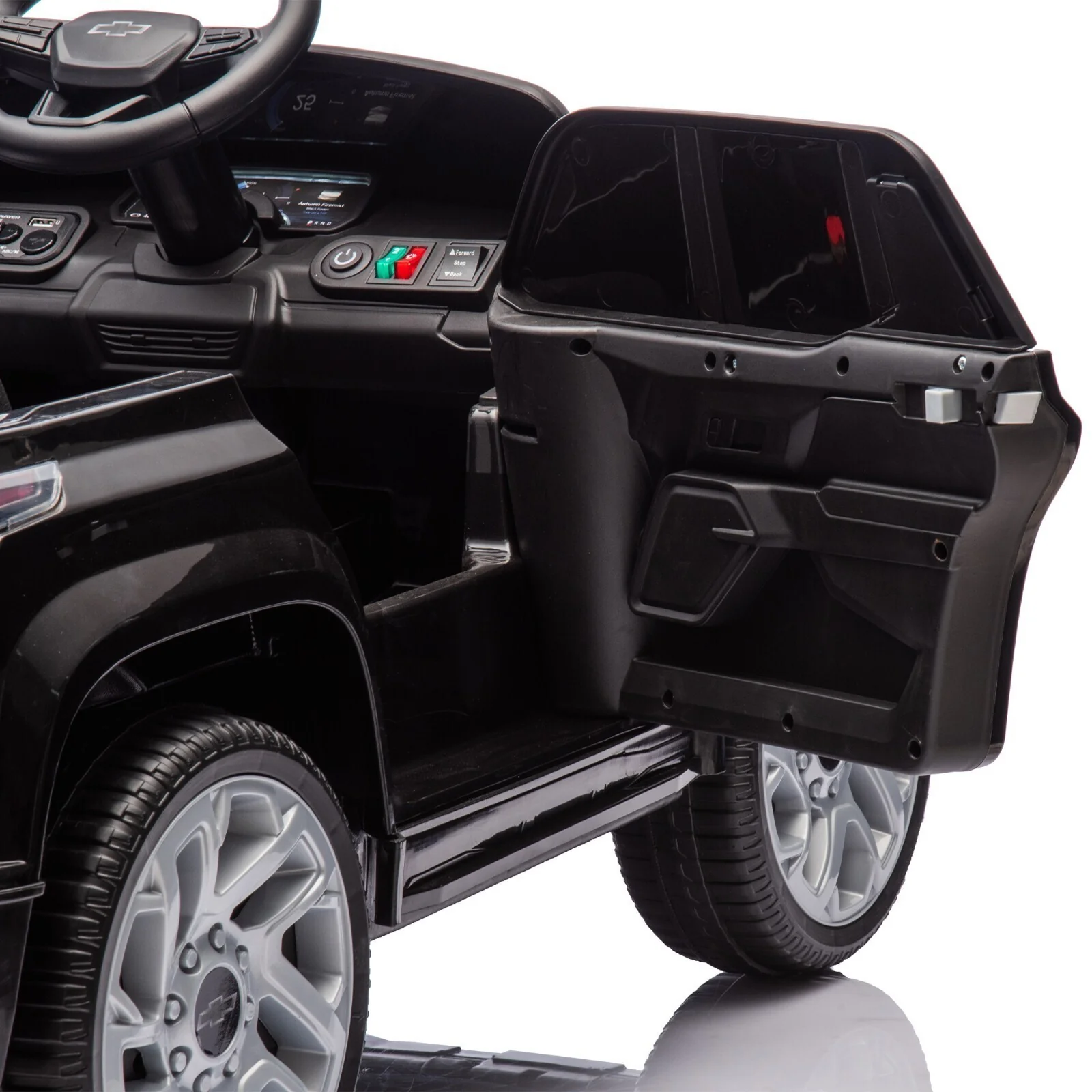 Electric Ride-On Chevrolet Silverado Truck for Kids with Remote Control - Image 52