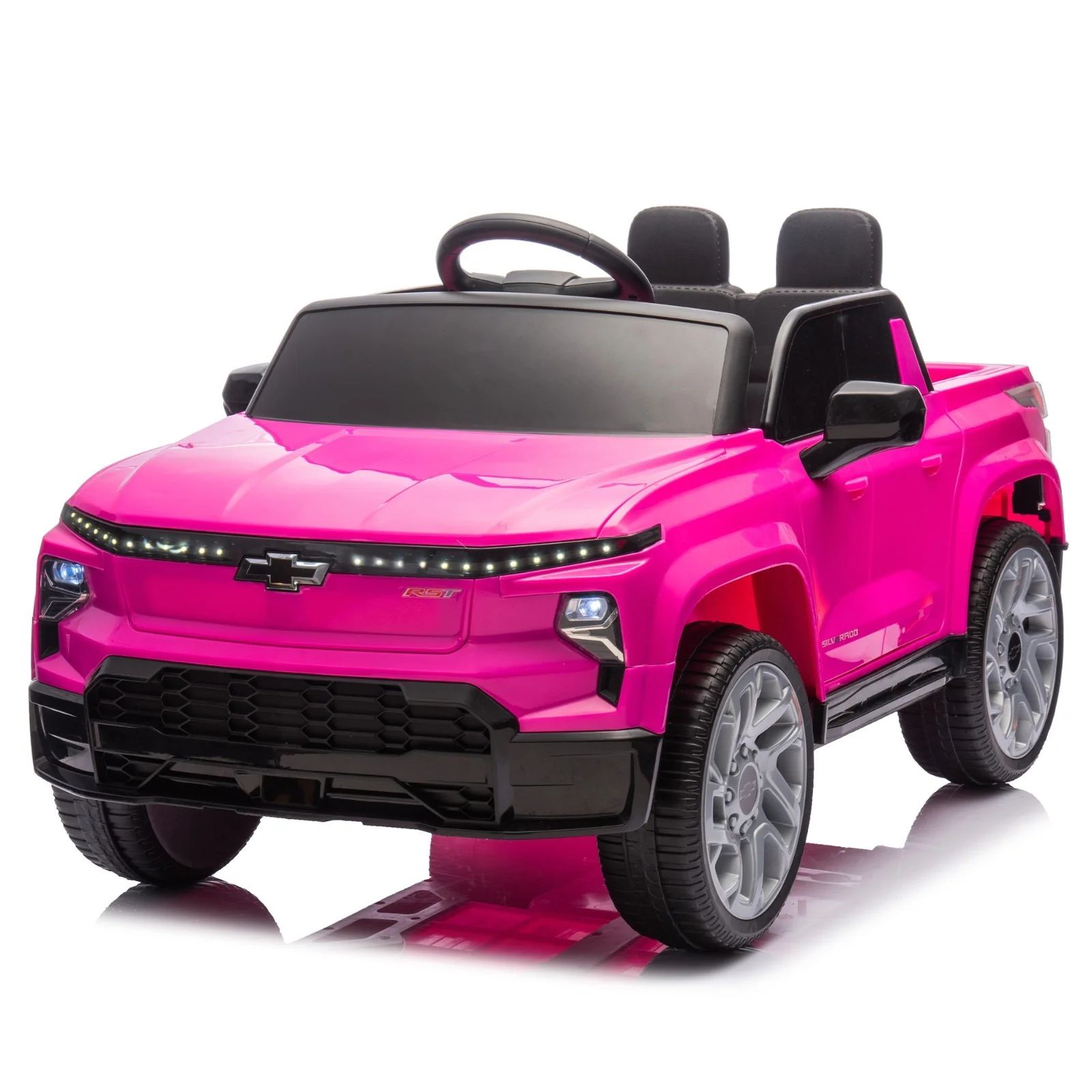 Electric Ride-On Chevrolet Silverado Truck for Kids with Remote Control - Image 62