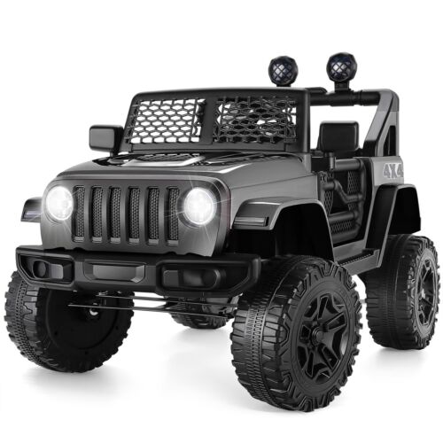 Kids Ride-On Truck with Parental Remote, Bluetooth Music, and LED Lights - 12V Powered Car - Image 2