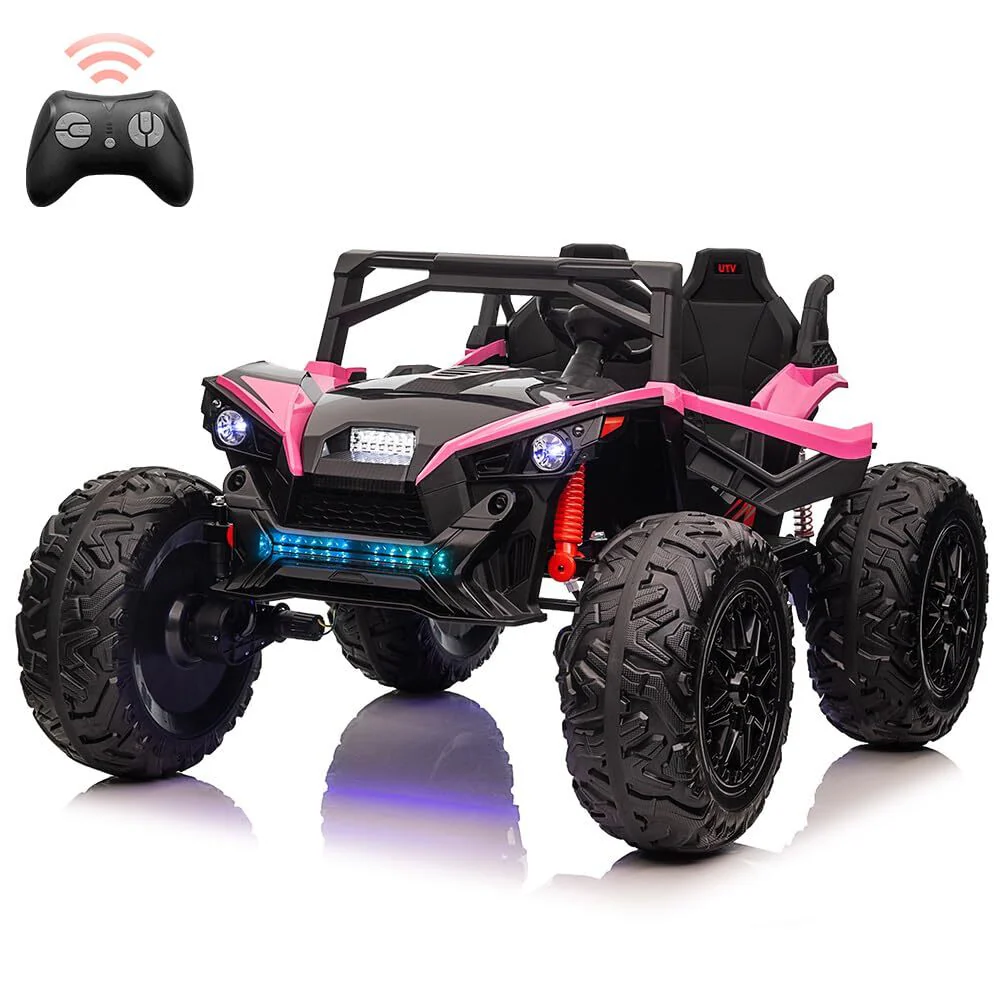 Kids 2-Seat Electric UTV Ride-On Car with 24V Battery and Metal Suspension - Image 3