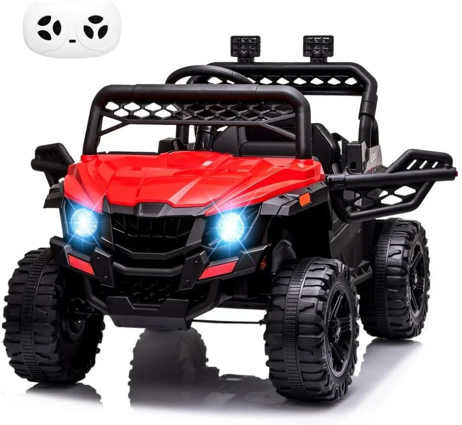 12V Kids Ride-On UTV Truck with Remote Control and 390W Dual Motors - Image 8