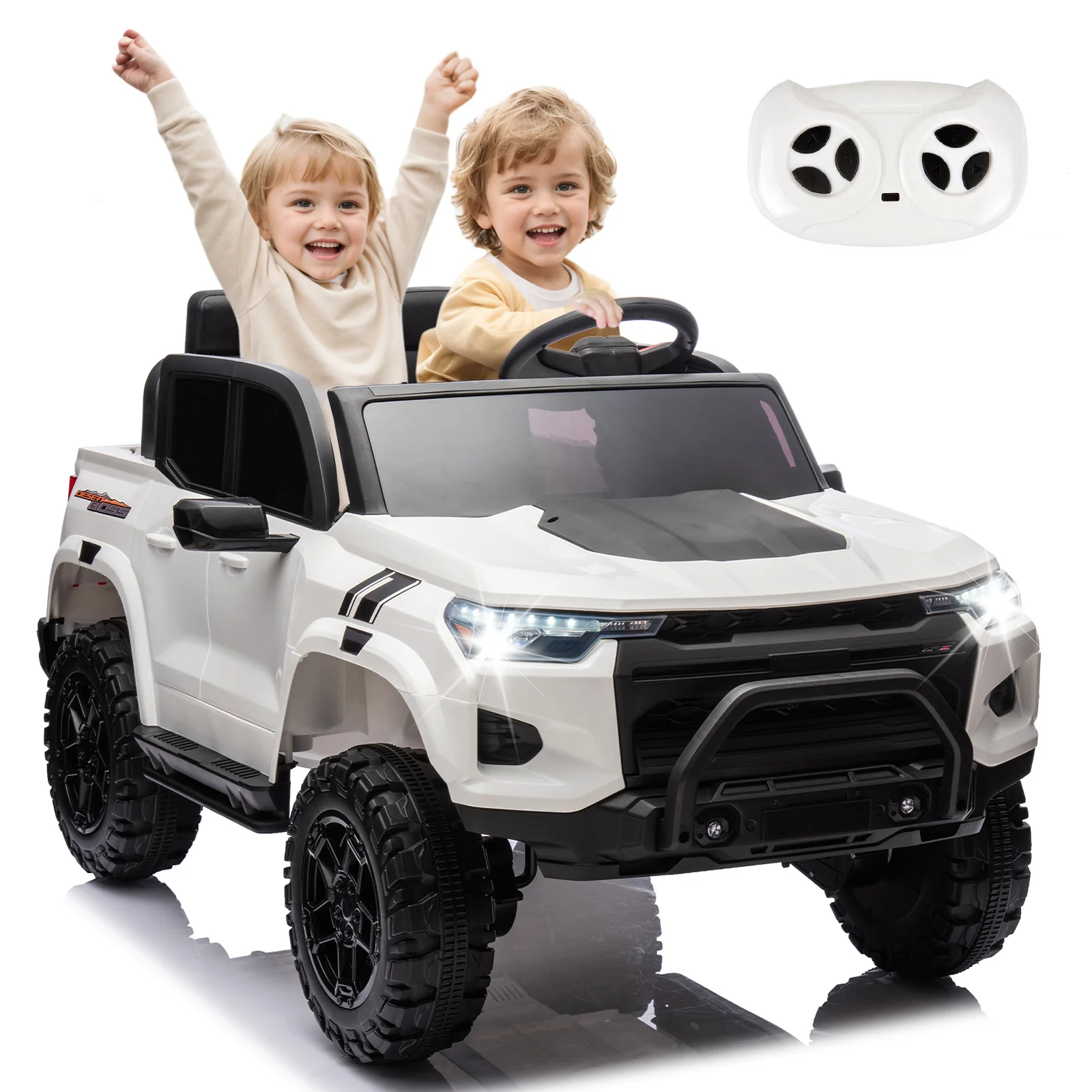 24V Two-Seater Kids Electric Ride-On Pickup with Parent Remote Control - Image 11
