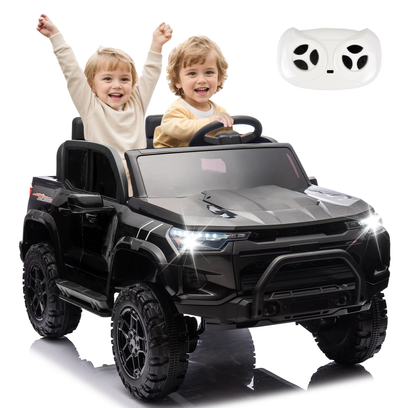 24V Two-Seater Kids Electric Ride-On Pickup with Parent Remote Control - Image 12