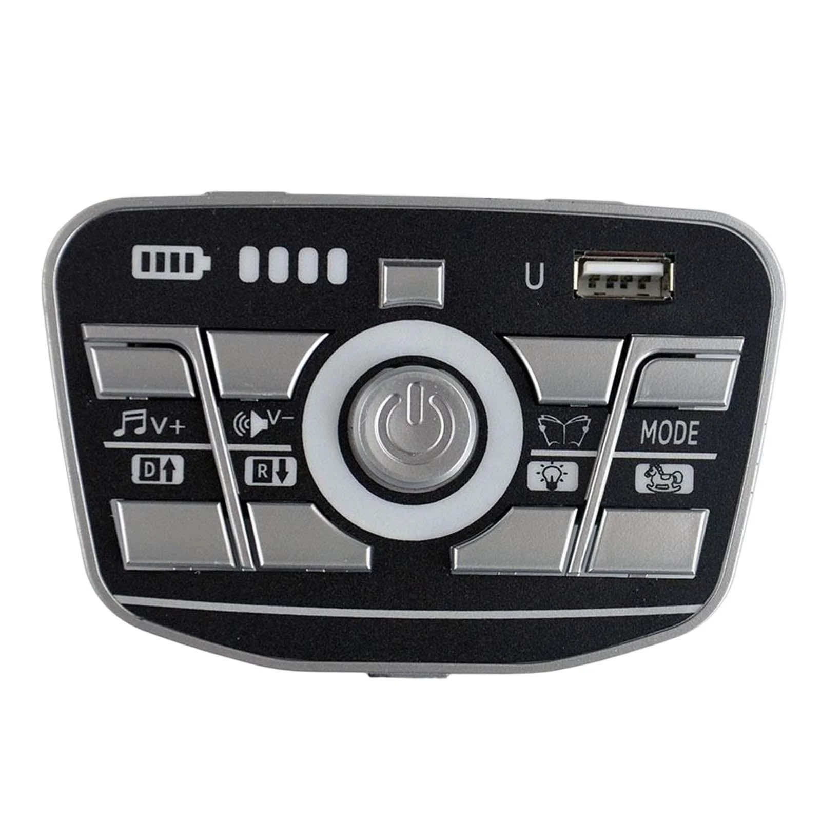 Kids Medium Ride-On Car with Control Panel and Adjustable Music Volume