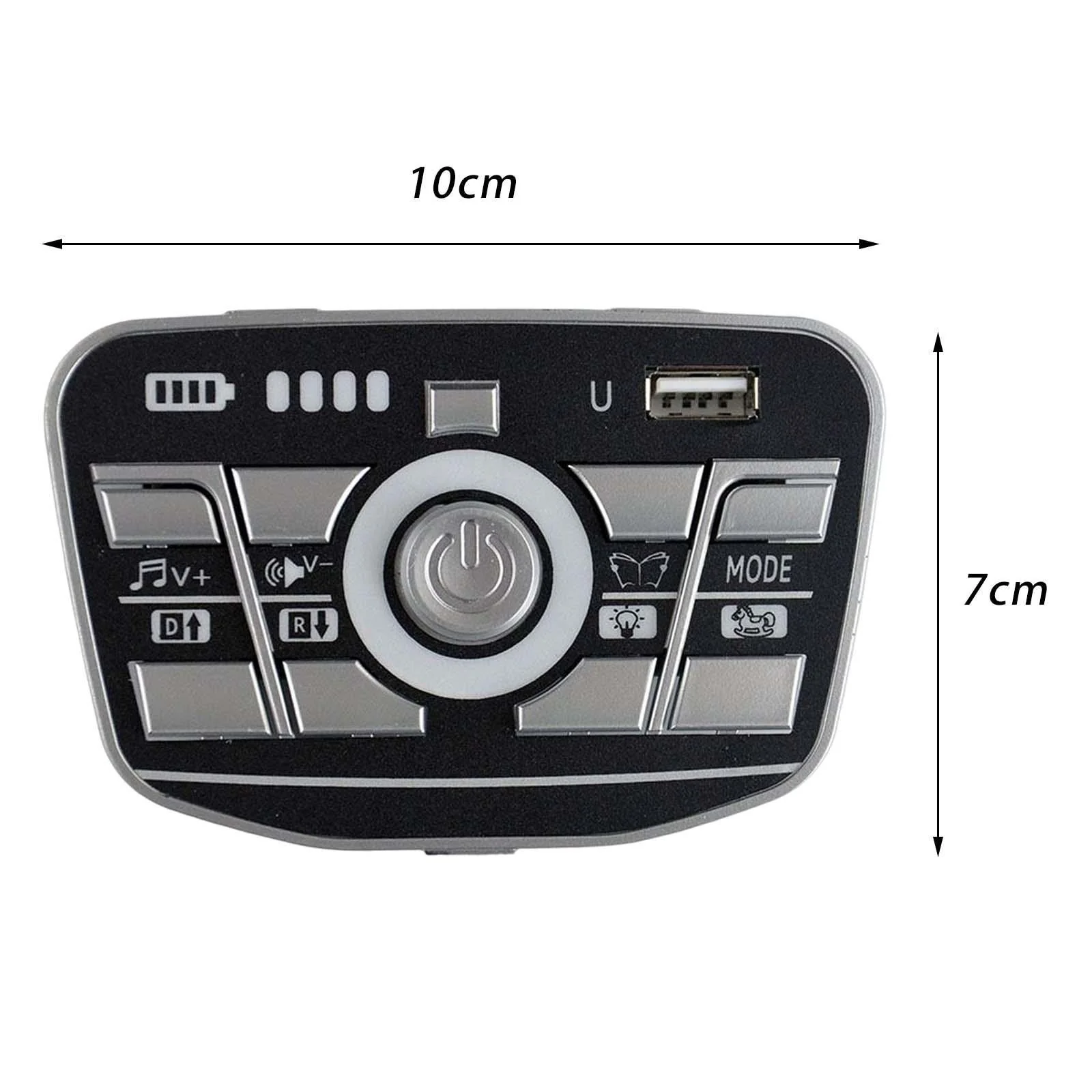 Kids Medium Ride-On Car with Control Panel and Adjustable Music Volume - Image 4