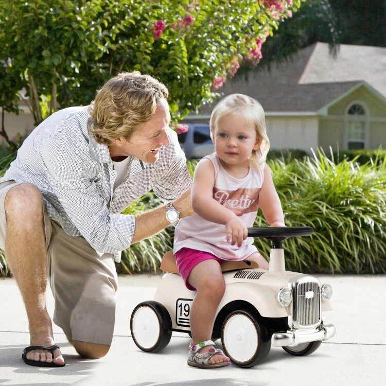 Kids Sit-to-Stand Ride-On Vehicle Toy Car with Working Steering Wheel and Under-Seat Storage - Image 3