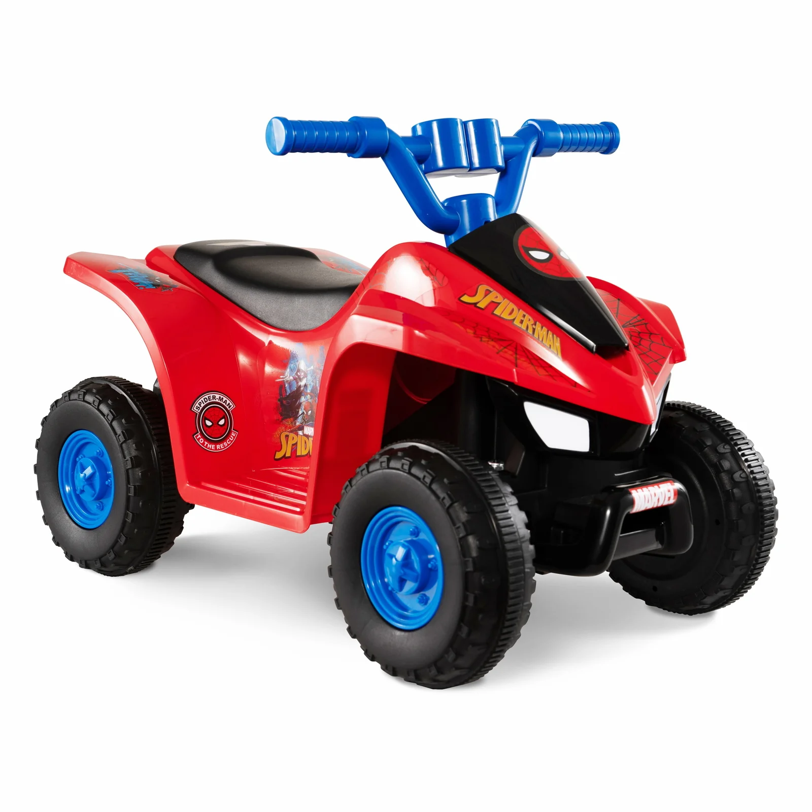 Spider-Man 6V Electric Ride-On 4-Wheel Quad for Toddlers Boys and Girls