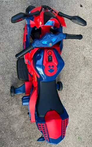 Spider-Man Electric 6V Ride-On Motorcycle Toy for Toddlers with Powered Wheels - Image 3