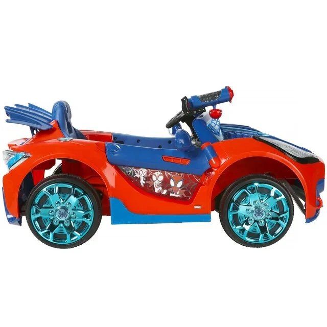 Battery Powered Spider-Man Ride-On Vehicle with Authentic Graphics for Ages 3 and Up - Image 2