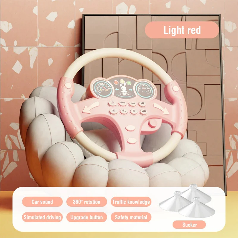 Electric Kids Steering Wheel Toy with Sound and Music for Toddlers - Image 10