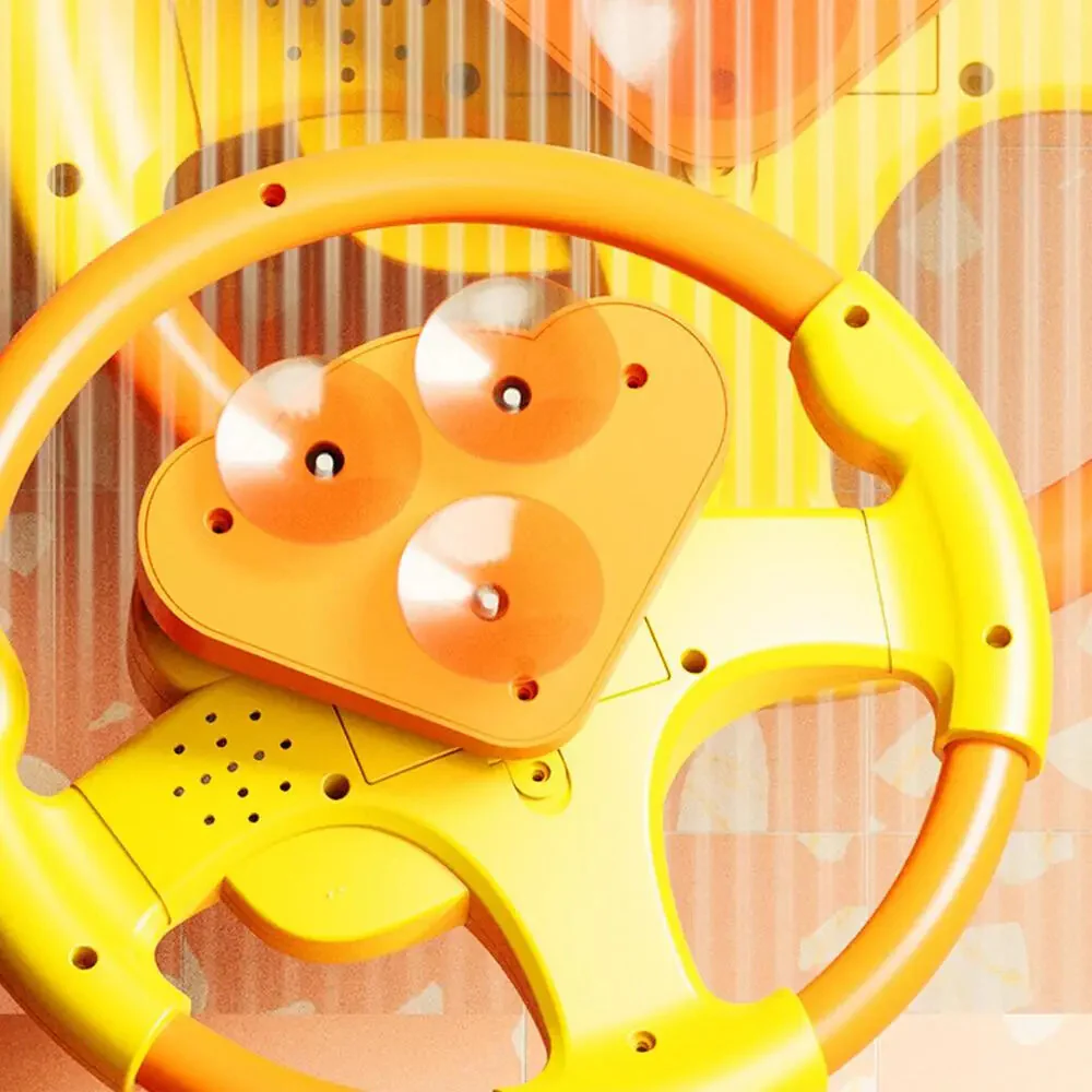 Electric Kids Steering Wheel Toy with Sound and Music for Toddlers - Image 5