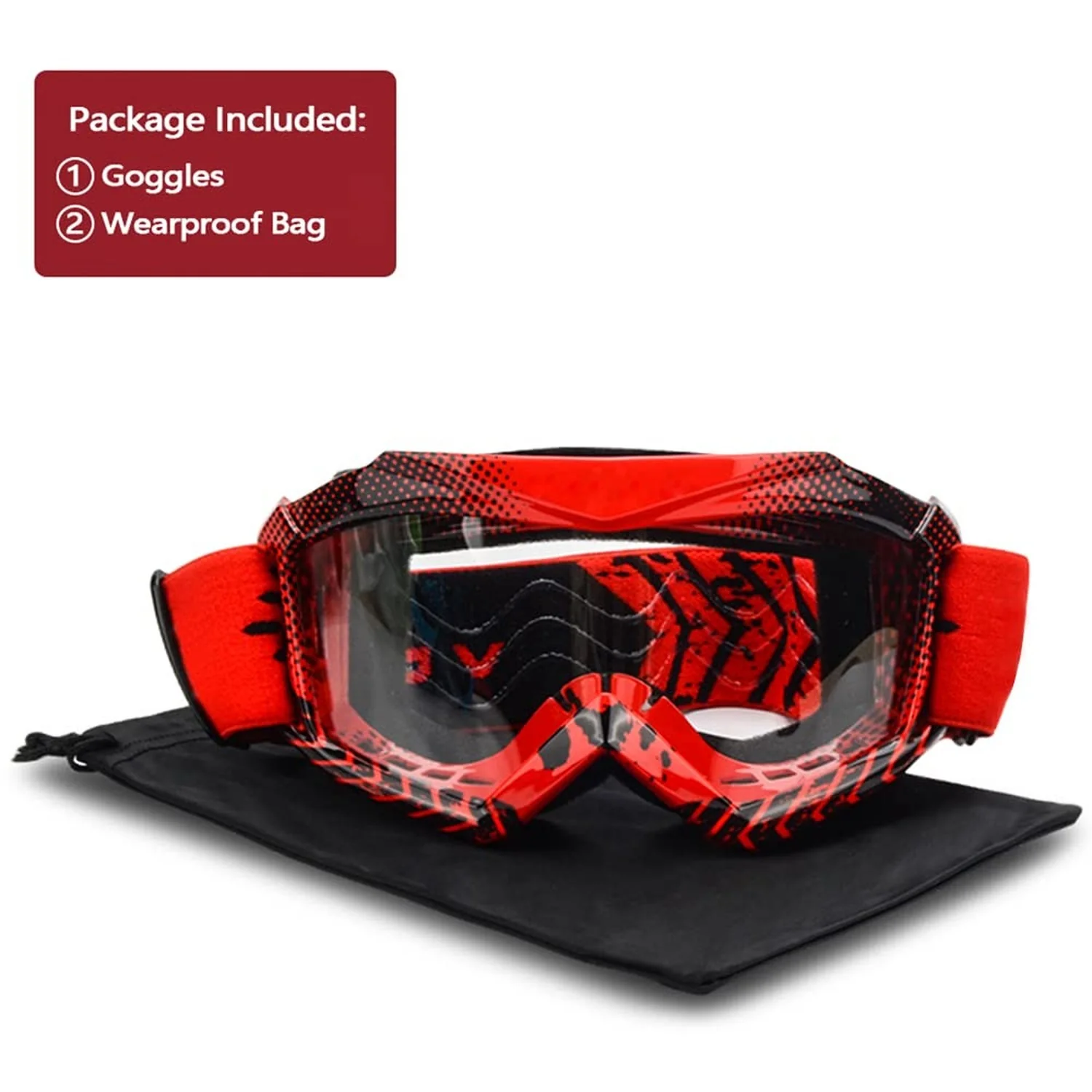 Kids & Teens Multi-Sport Riding Goggles for ATV, Motorcycle, Ski & Snowboard with Anti-Fog Lens - Image 7