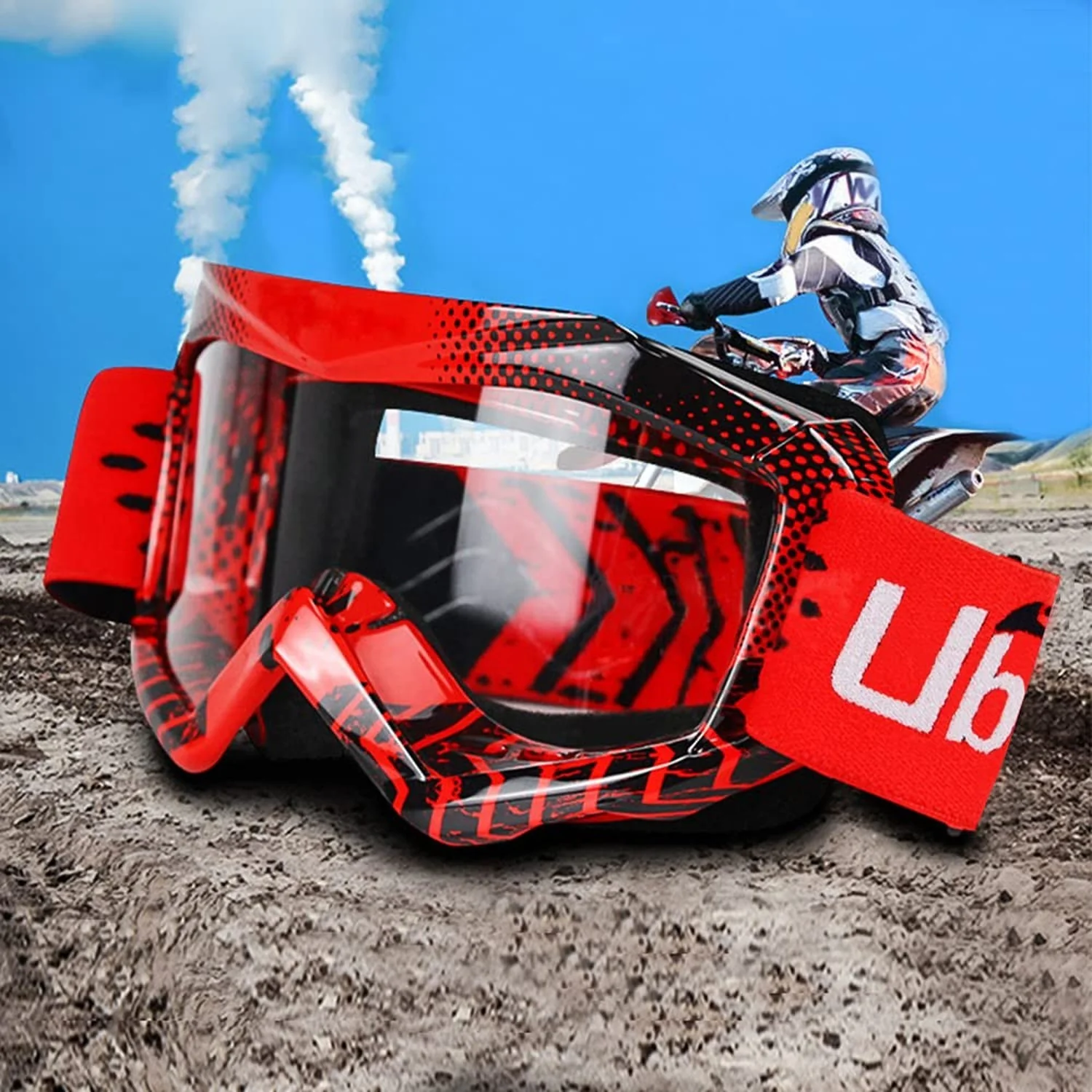Kids & Teens Multi-Sport Riding Goggles for ATV, Motorcycle, Ski & Snowboard with Anti-Fog Lens - Image 8