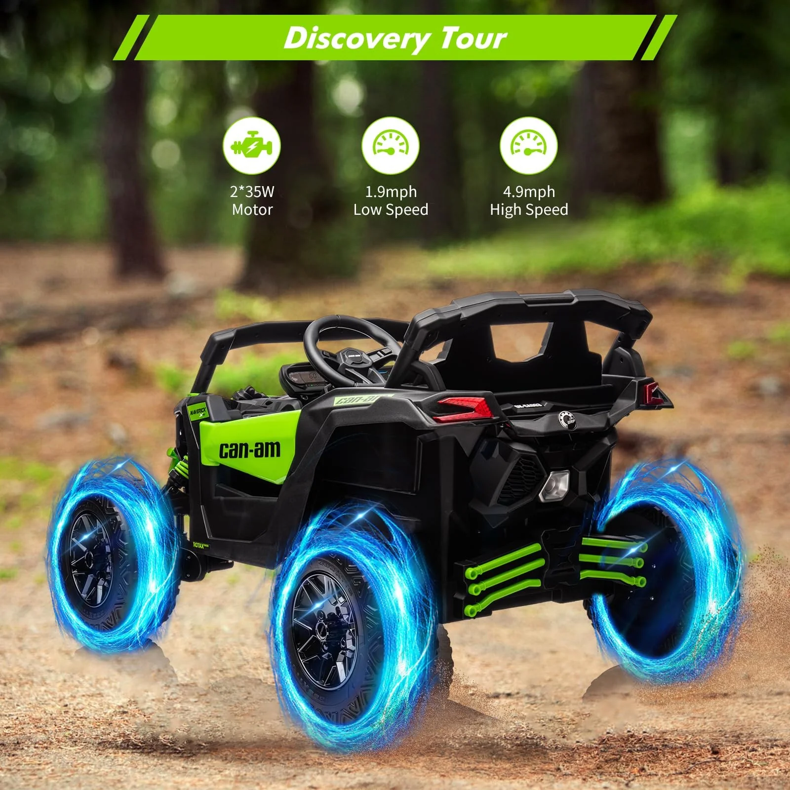 Kids Electric Ride-On UTV Car Licensed Can-Am Off-Road Vehicle - Image 3