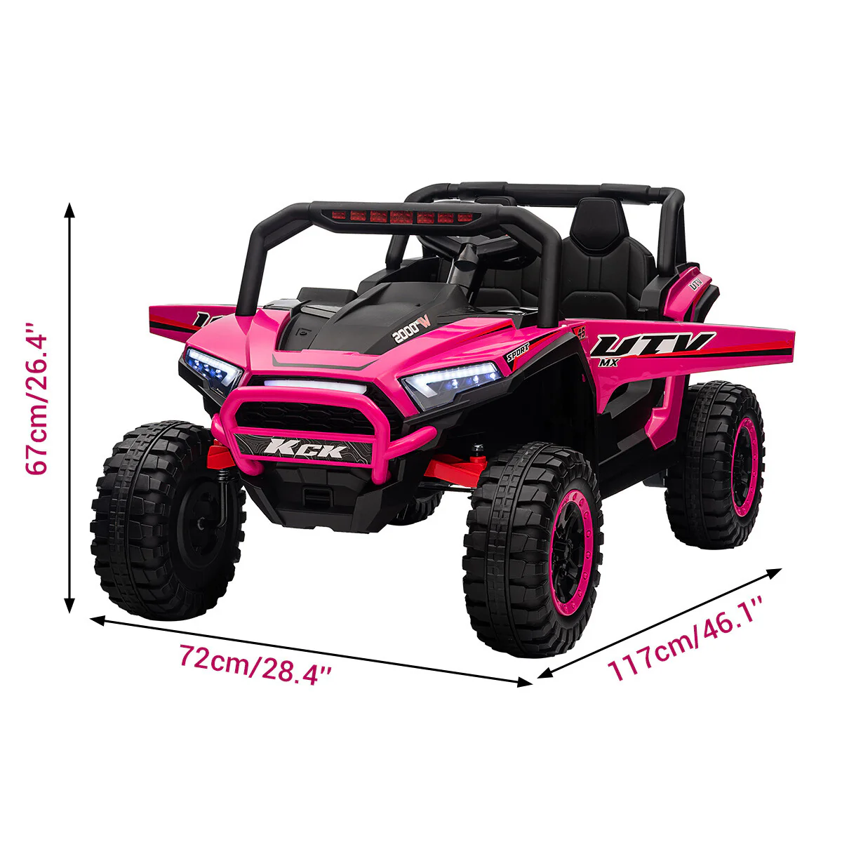 12V Electric Kids UTV Ride-On Car with Remote Control and 7Ah Battery - Image 16