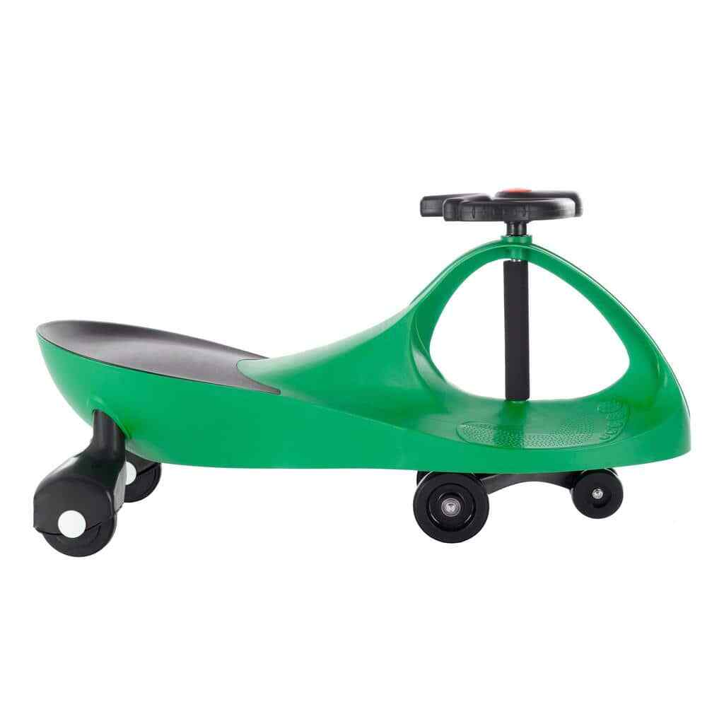 Zigzag Ride-On Car Toy for Kids 3 Years and Up Battery-Free Green - Image 4
