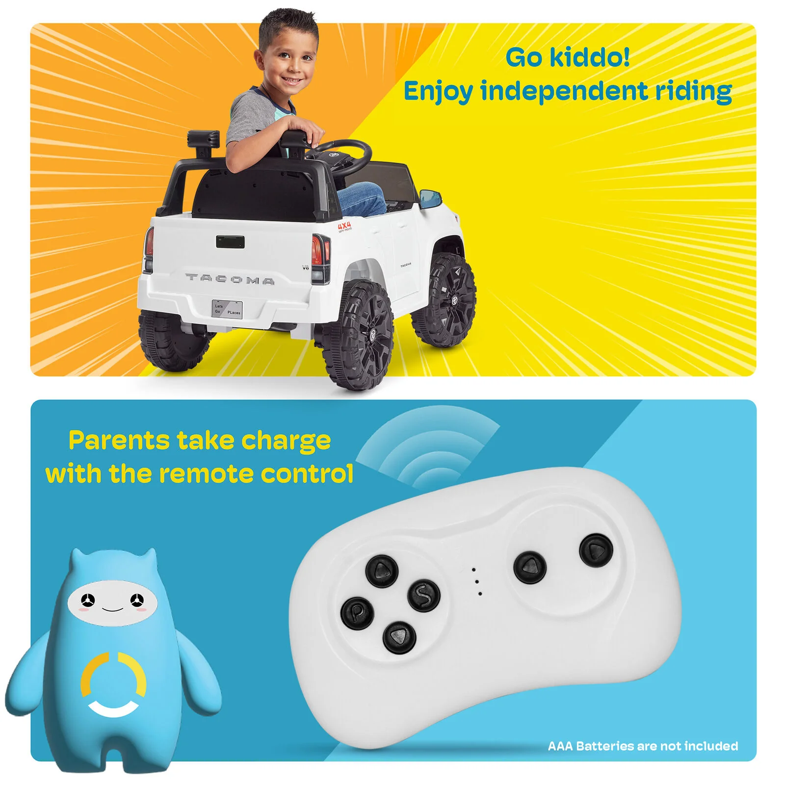Kidzone 12V Ride-On Truck - Battery Powered Car for Kids in 7 Vibrant Colors - Image 7