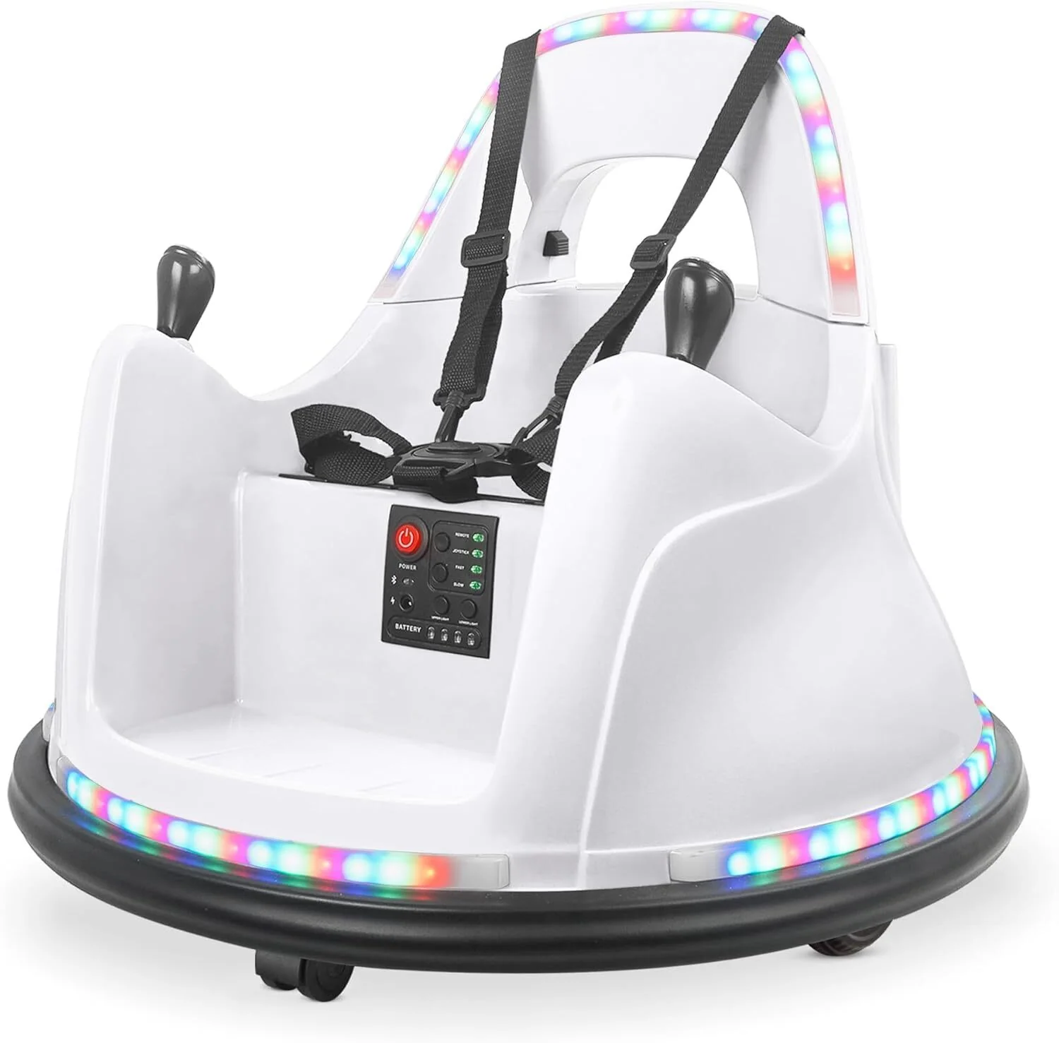 Smart Electric Bumper Car for Toddlers and Kids 12V with 2 Speeds and Music