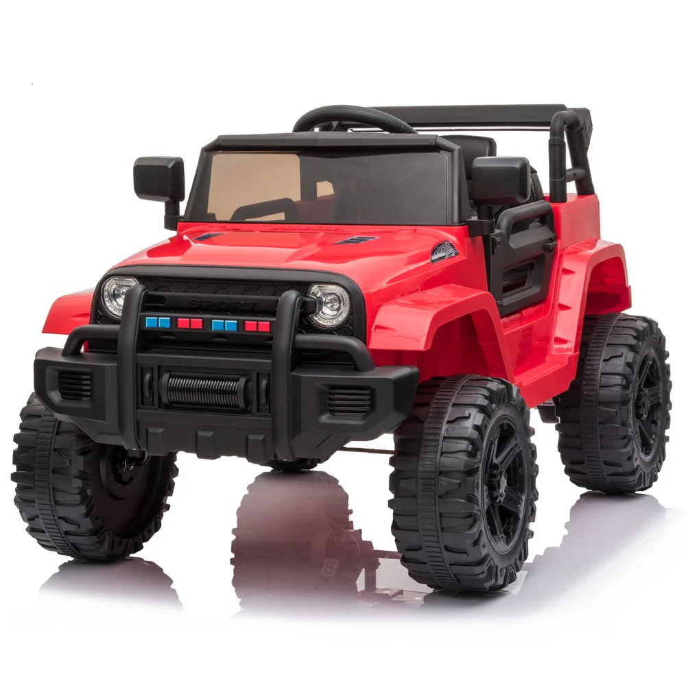12V Electric Ride-On Toy Truck with Remote Control, Opening Doors, and LED Lights - Image 16