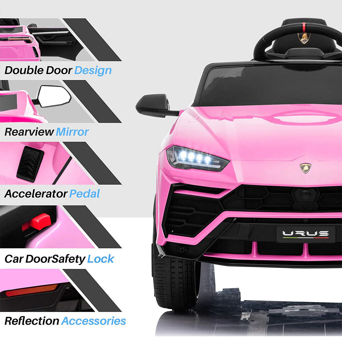 Kimbosmart 12V Electric Lamborghini Ride On Car for Kids with Remote Control - Perfect Gift for Kids - Image 7