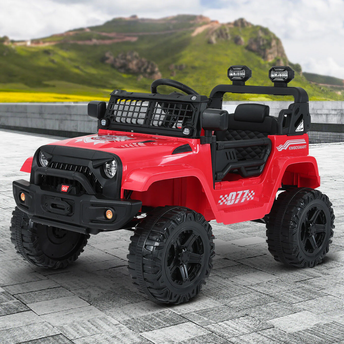 Kimbosmart 12V Kids Ride-On Truck with MP3 and Remote Control - Image 12