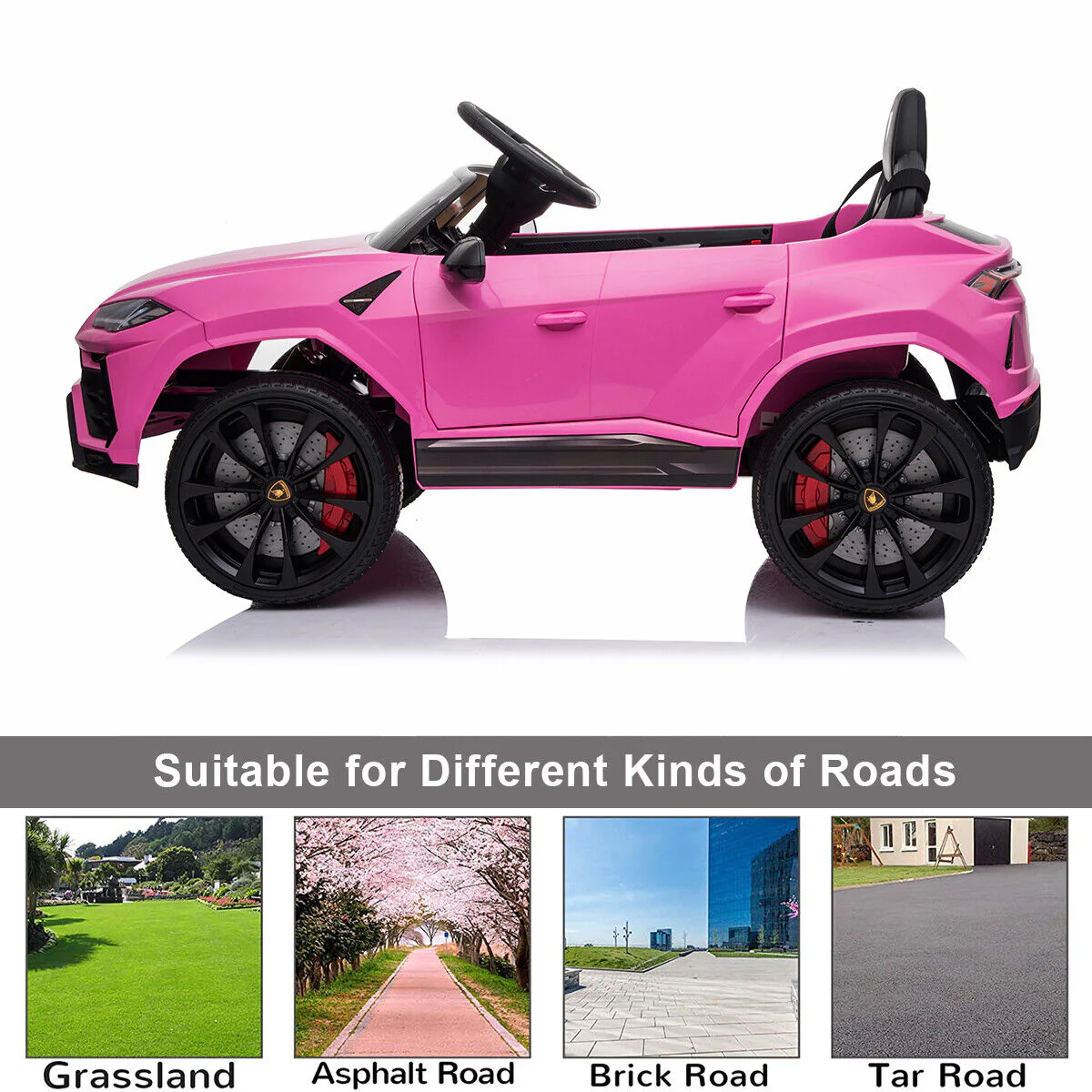 Kimbosmart 12V Lamborghini Licensed Electric Ride-On Car with Remote Control for Kids - Perfect Gift for Young Drivers - Image 7