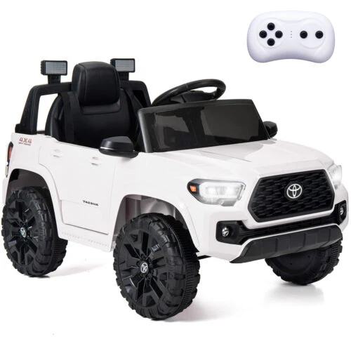 Kimbosmart 12V Licensed Toyota Tacoma Kids Ride-On Car with Charging Reminder Feature - Image 2