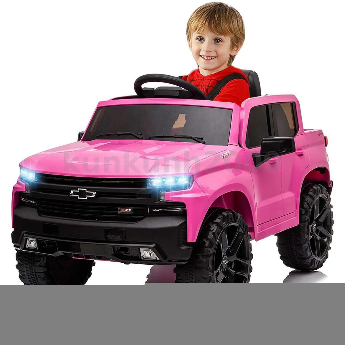 Kimbosmart Chevrolet Silverado 12V Ride On Car with Remote Control for Kids - Image 16