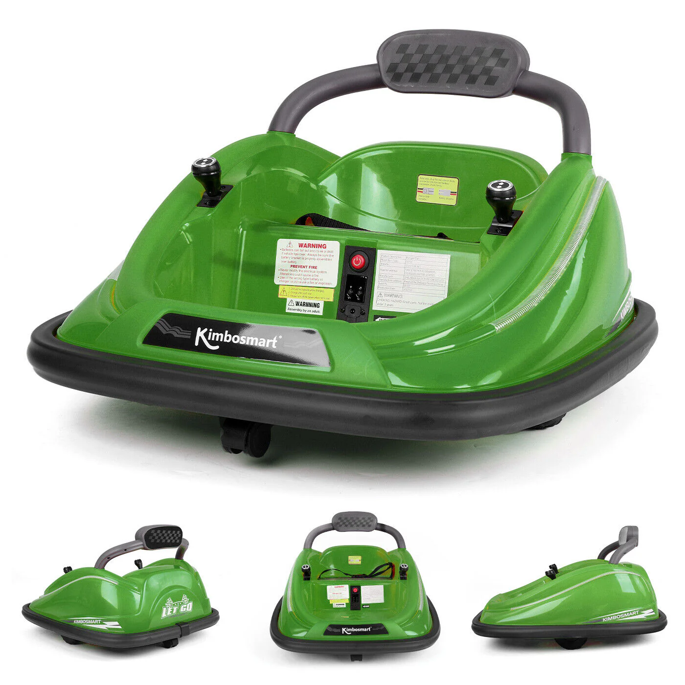 Kimbosmart DIY Electric Bumper Car for Kids with Remote Control - 6V Ride On Toy - Image 6