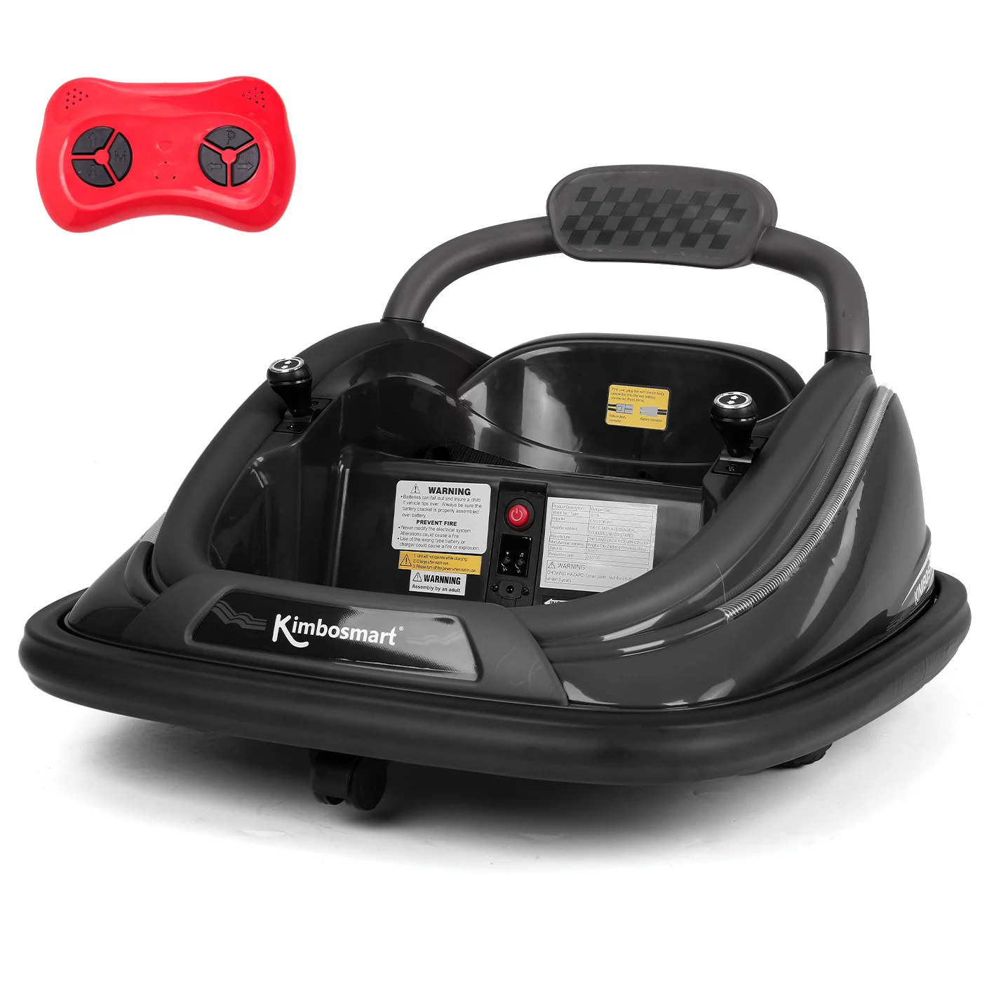 Kimbosmart DIY Sticker Race Car: 12V Electric Ride-On Bumper Car for Kids - Image 13