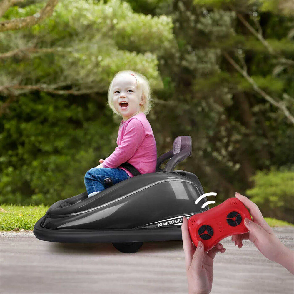 Kimbosmart DIY Sticker Race Car: 12V Electric Ride-On Bumper Car for Kids - Image 9