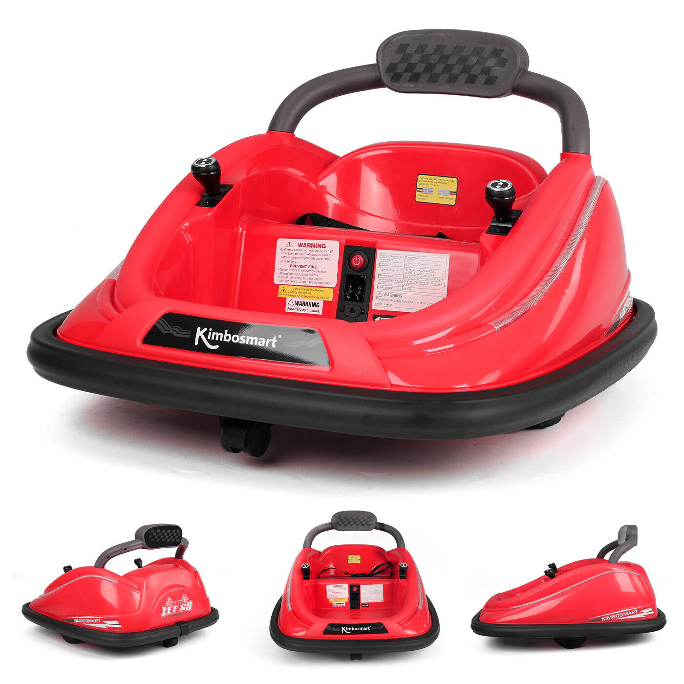 Kimbosmart Electric Bumper Car for Kids - Remote Controlled 360° Spin Ride-On - Image 12