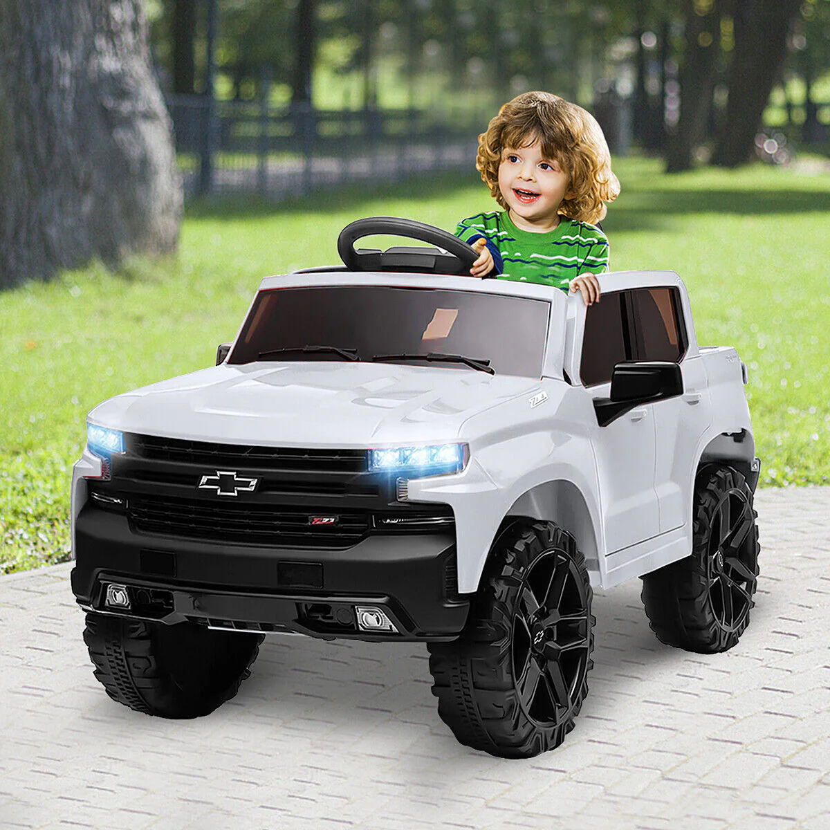 Kimbosmart Kids 12V Chevrolet Silverado Truck Ride-On with Remote Control - Image 10
