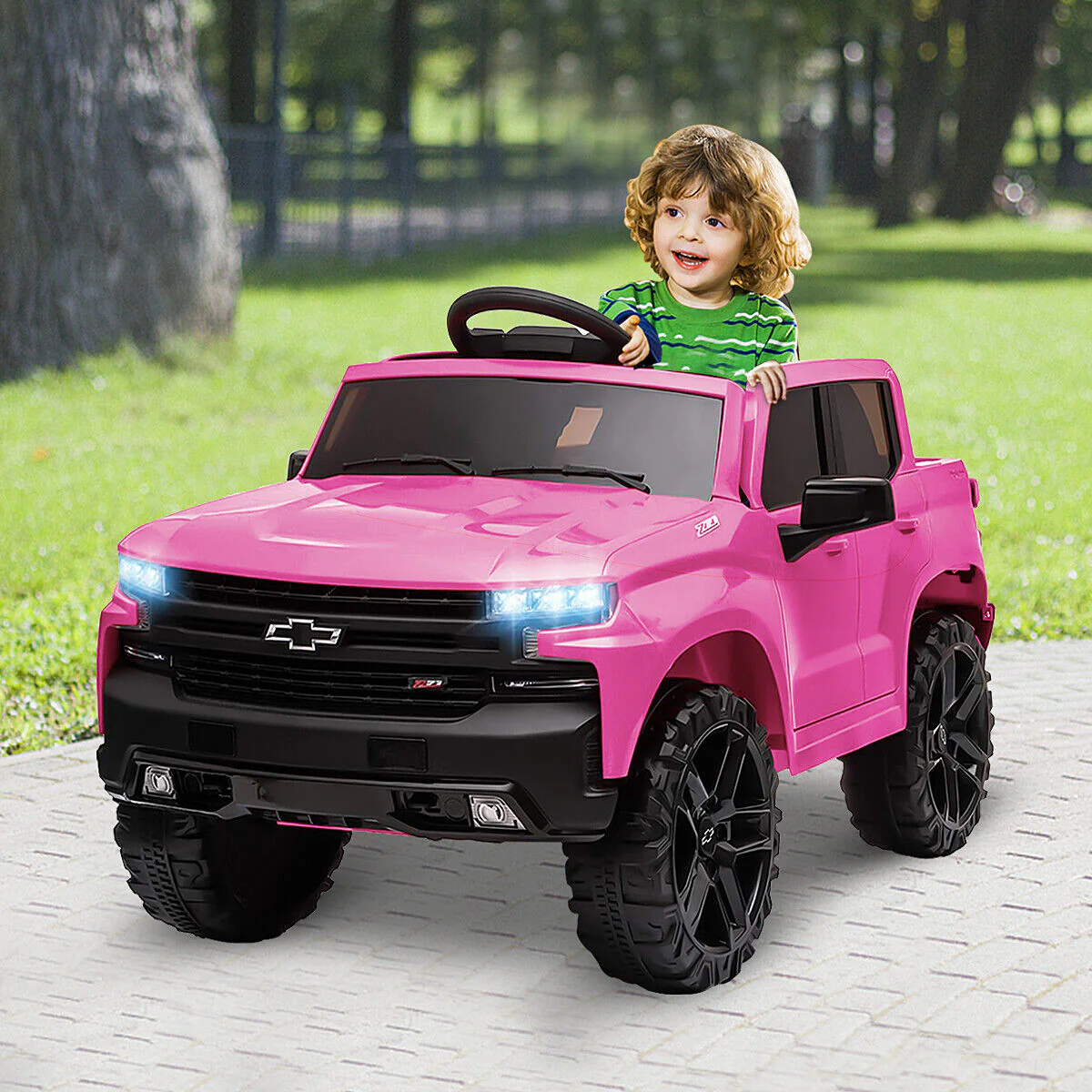 Kimbosmart Kids 12V Chevrolet Silverado Truck Ride-On with Remote Control - Image 11