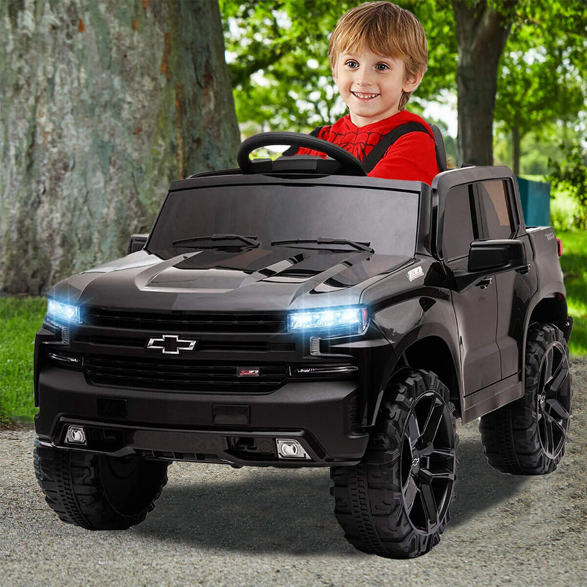 Kimbosmart Kids 12V Chevrolet Silverado Truck Ride-On with Remote Control - Image 13