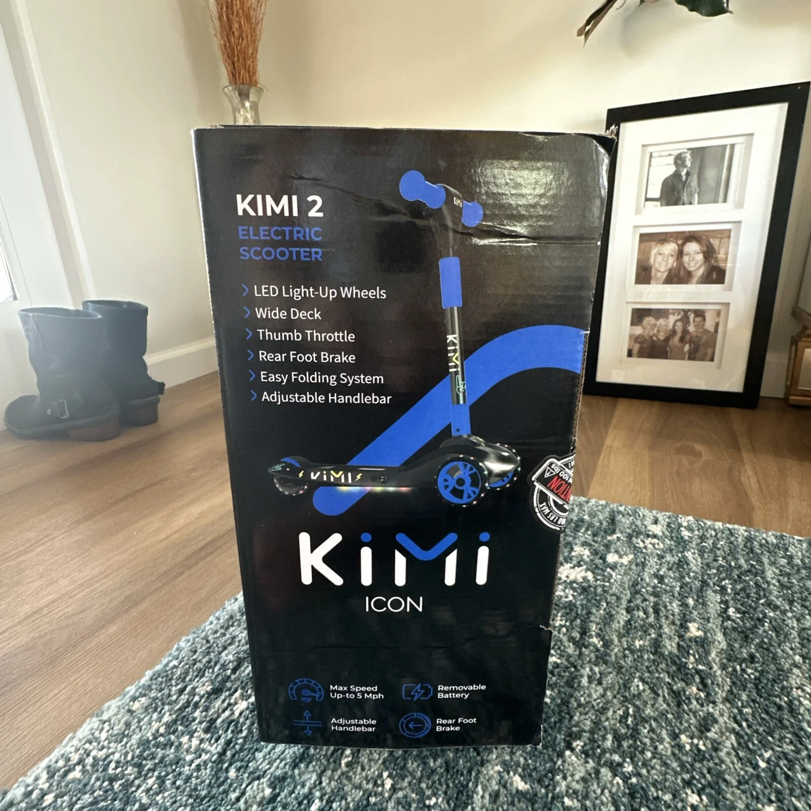 Electric 3-Wheel Kids Scooter for Ages 2-9 with Lights, 5 MPH Speed, and 10-Mile Range - Image 2