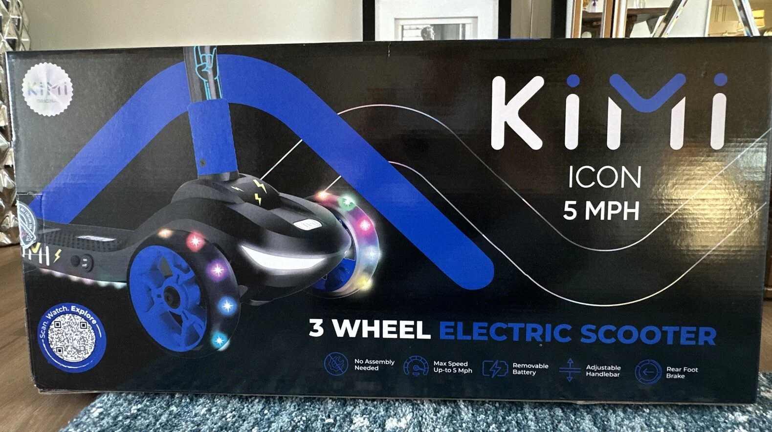Electric 3-Wheel Kids Scooter for Ages 2-9 with Lights, 5 MPH Speed, and 10-Mile Range - Image 8