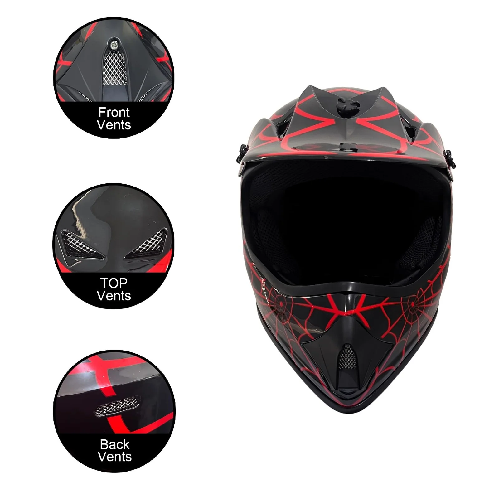 KRN Youth Off-Road Helmet for Kids - DOT Certified for Motocross and Dirt Biking - Image 2
