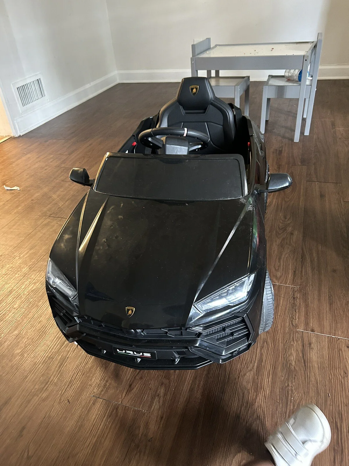 12V Battery-Powered Remote Control Lamborghini Ride-On Car in Black