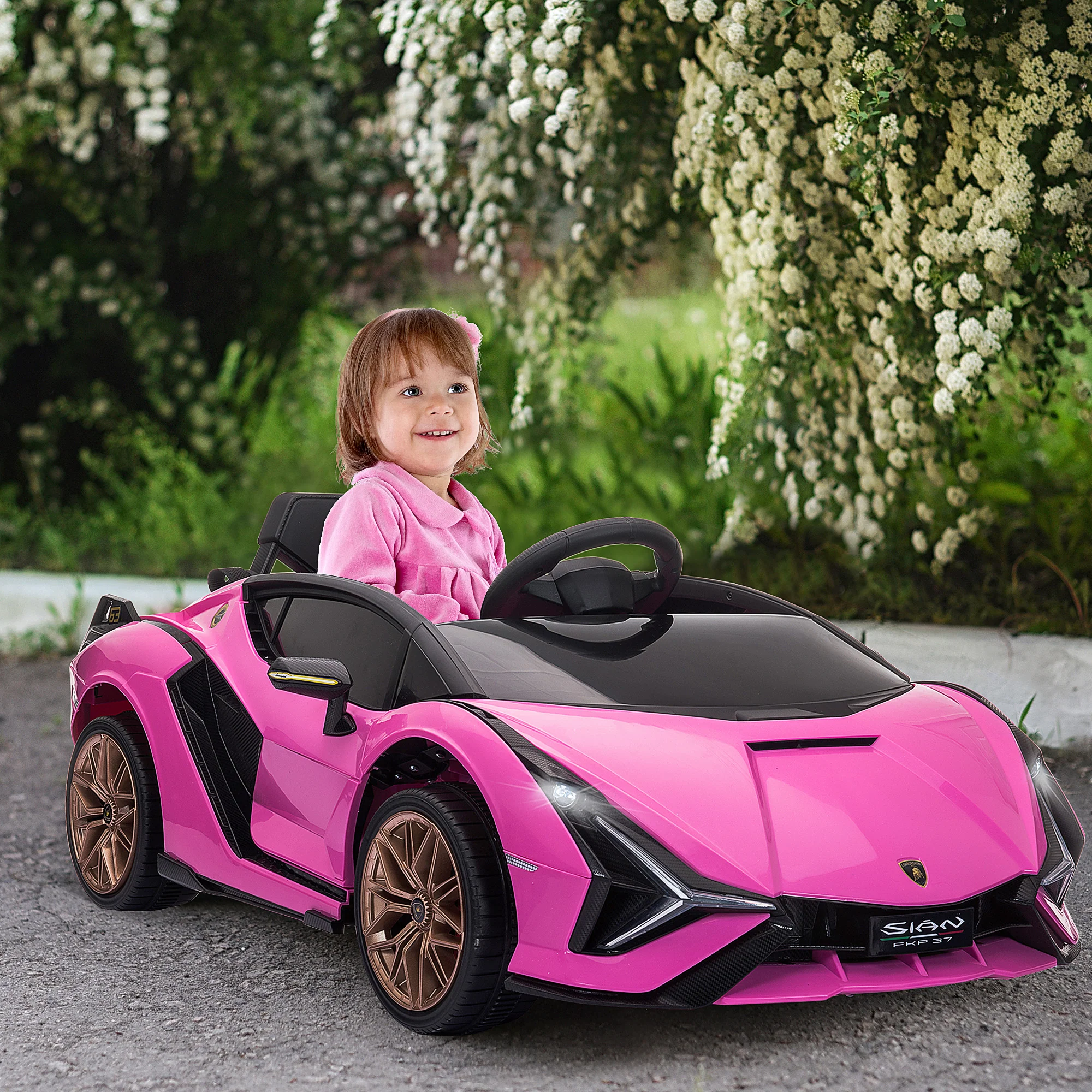 Lamborghini SIAN 12V Kids Electric Ride On Car Toy with Remote Control - Image 10