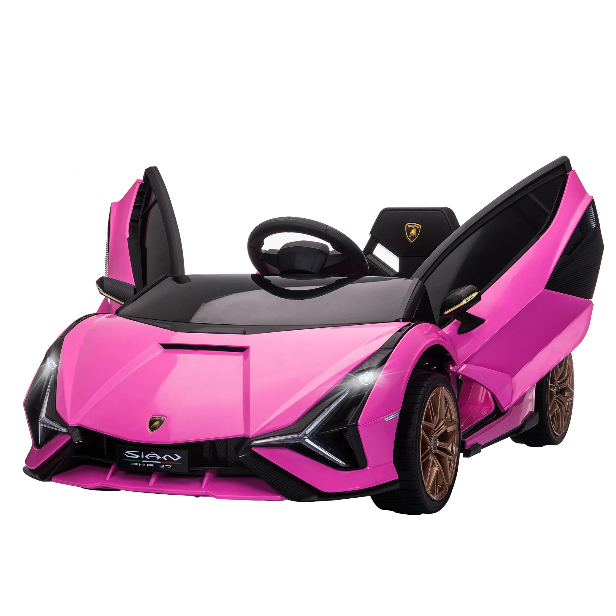 Lamborghini SIAN 12V Kids Electric Ride On Car Toy with Remote Control - Image 4