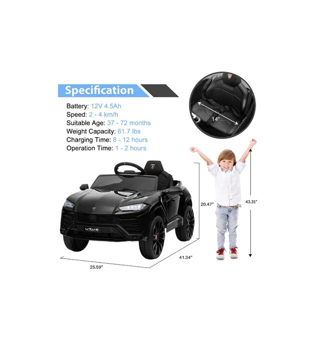 12V Electric Lamborghini Urus Ride-On Car