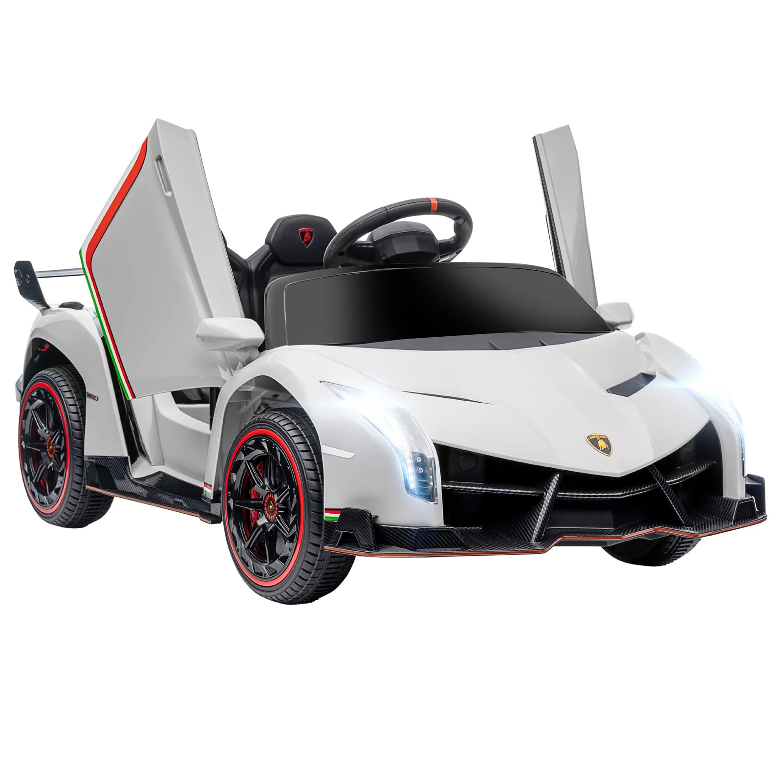 Licensed Lamborghini Veneno Kids Ride-On Car with Bluetooth and Music - Image 12