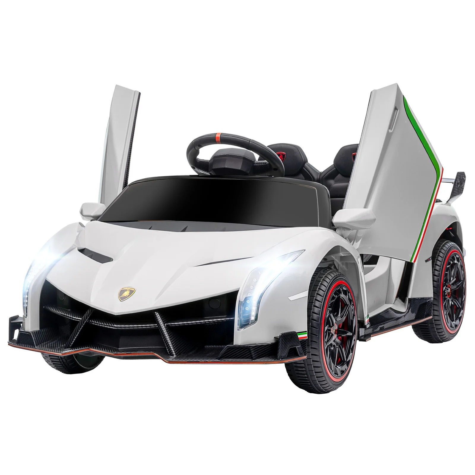 Licensed Lamborghini Veneno Kids Ride-On Car with Bluetooth and Music - Image 4