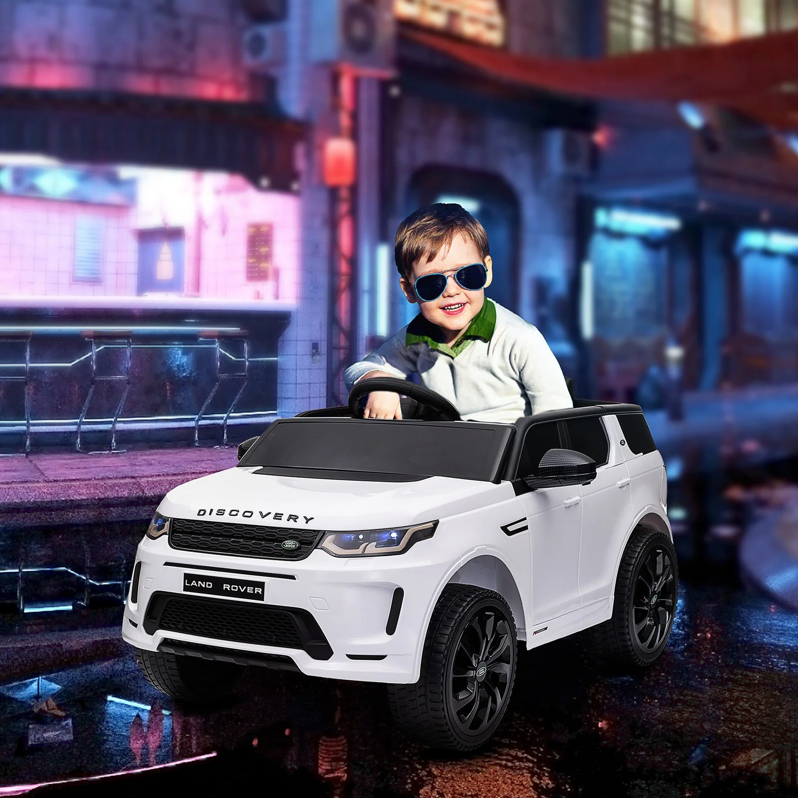 Licensed Land Rover 12V Kids Ride-On Car with Soft Start and Music - Image 2