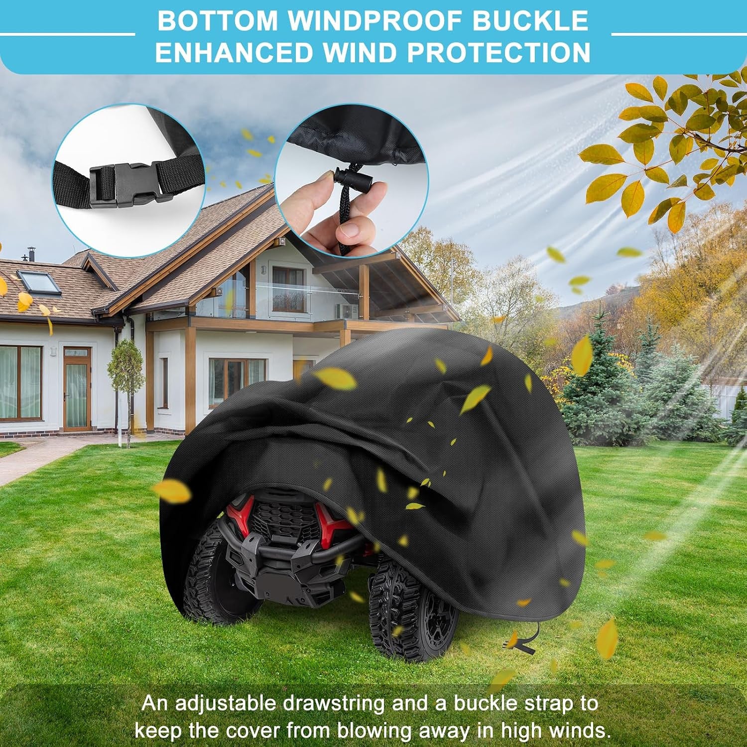 Heavy Duty 420D Waterproof Cover for Kids Ride-On Truck Toy Car - Image 3