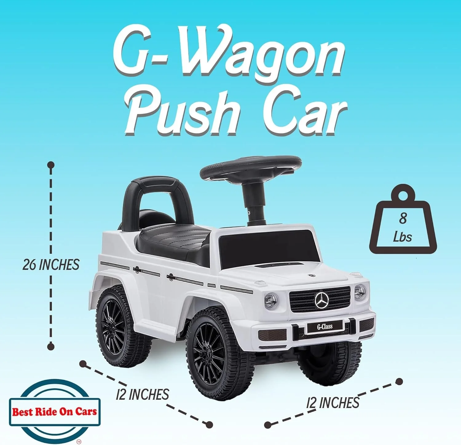 Large Kids Push Car G-Wagon with Realistic Driving Features and Hidden Storage - Image 5